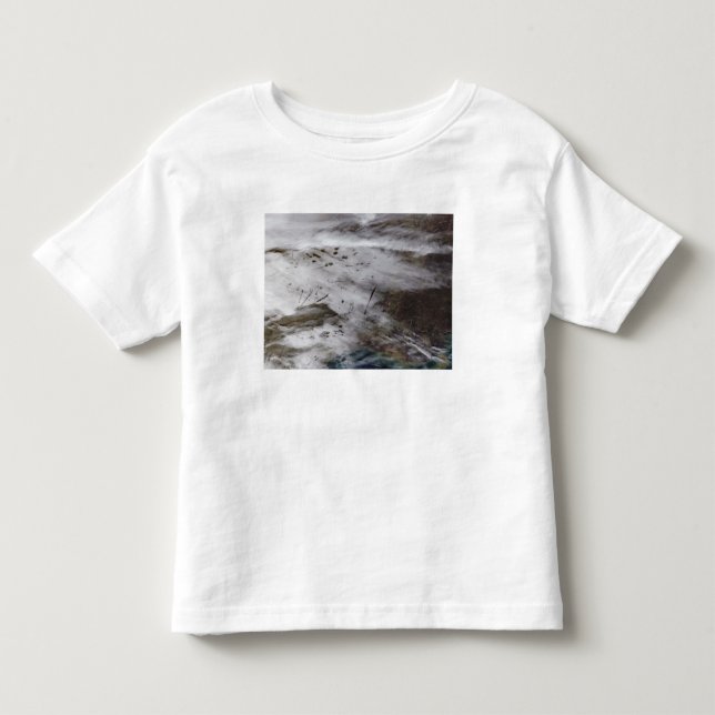 T-shirt Pour Les Tous Petits Pistes de dissipation de l'aéronef (Devant)