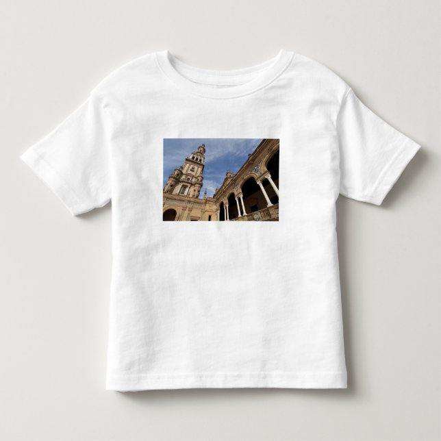 T-shirt Pour Les Tous Petits Place d'Espagne, Séville, Andalousie, Espagne (Devant)
