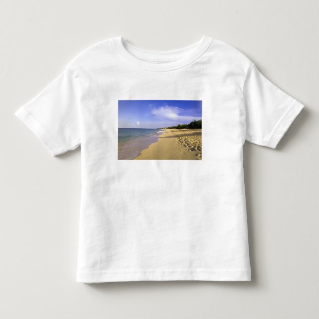 T-shirt Pour Les Tous Petits plage de Baie Longue, St-Martin, (Devant)