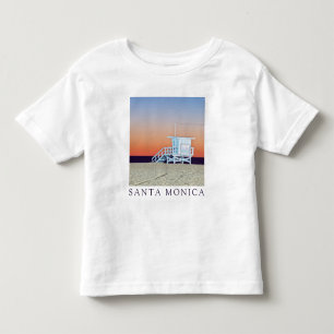 T-shirt Pour Les Tous Petits Plage de Santa Monica   Los Angeles, Californie