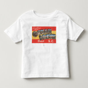 T-shirt Pour Les Tous Petits Plage d'entraînement de la Caroline du Sud - océ