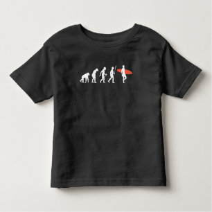 T-shirt Pour Les Tous Petits Plage Surfboard Surfboard Evolution
