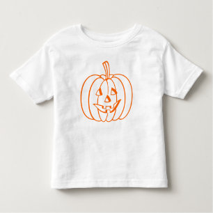 T-shirt Pour Les Tous Petits Plan du Citrouille d'Halloween Jack-O-Lantern oran