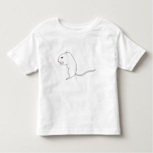 T-shirt Pour Les Tous Petits Plan d'une gerbille sur les chemises