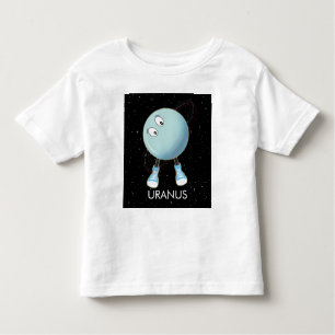 T-shirt Pour Les Tous Petits Planet Uranus & Stars