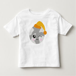 T-shirt Pour Les Tous Petits Planète couchée, Planète mignonne, Planète avec ca