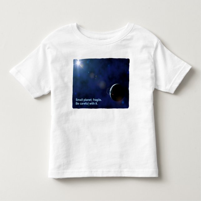 T-shirt Pour Les Tous Petits Planète fragile (Devant)
