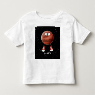 T-shirt Pour Les Tous Petits Planète Mars & Stars