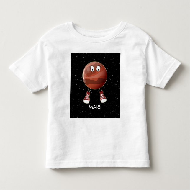 T-shirt Pour Les Tous Petits Planète Mars & Stars (Devant)