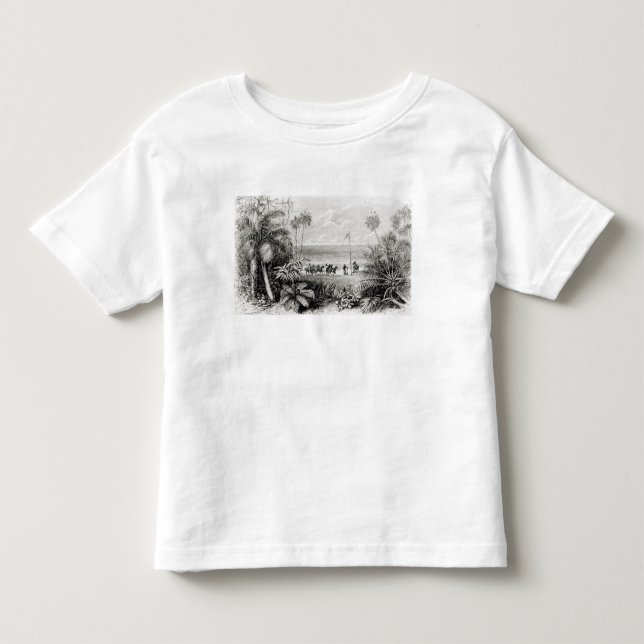 T-shirt Pour Les Tous Petits Plantation du drapeau (Devant)