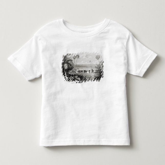 T-shirt Pour Les Tous Petits Plantation du drapeau (Devant)