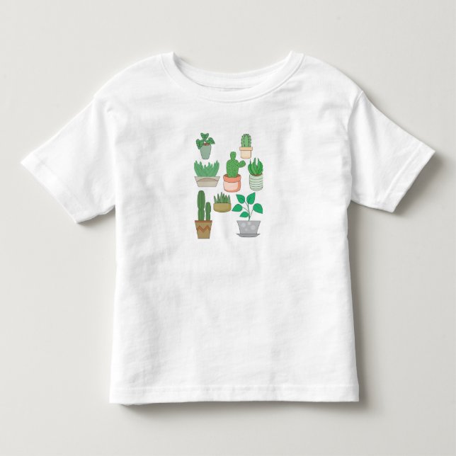 T-shirt Pour Les Tous Petits Plantes pointillés (Devant)