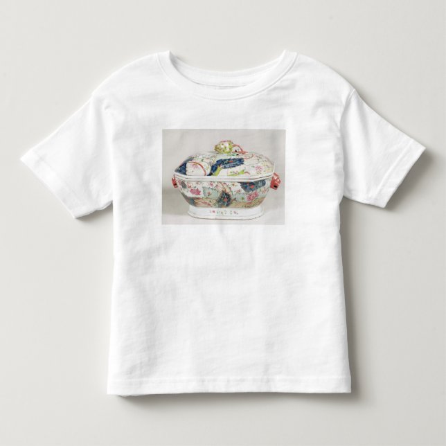 T-shirt Pour Les Tous Petits Plat de porcelaine, XVIIIème siècle (Devant)