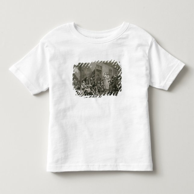 T-shirt Pour Les Tous Petits Plat VIII du progrès d'un râteau, 1735 (Devant)