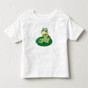 T-shirt Pour Les Tous Petits Plâtre Coeur Feuille de grenouille