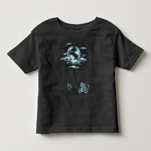 T-shirt Pour Les Tous Petits Pleine lune Avec Vélo Idées De Journée Nationale L