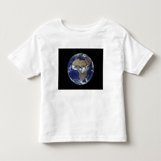 T-shirt Pour Les Tous Petits Pleine Terre montrant l'Afrique et l'Europe (Devant)