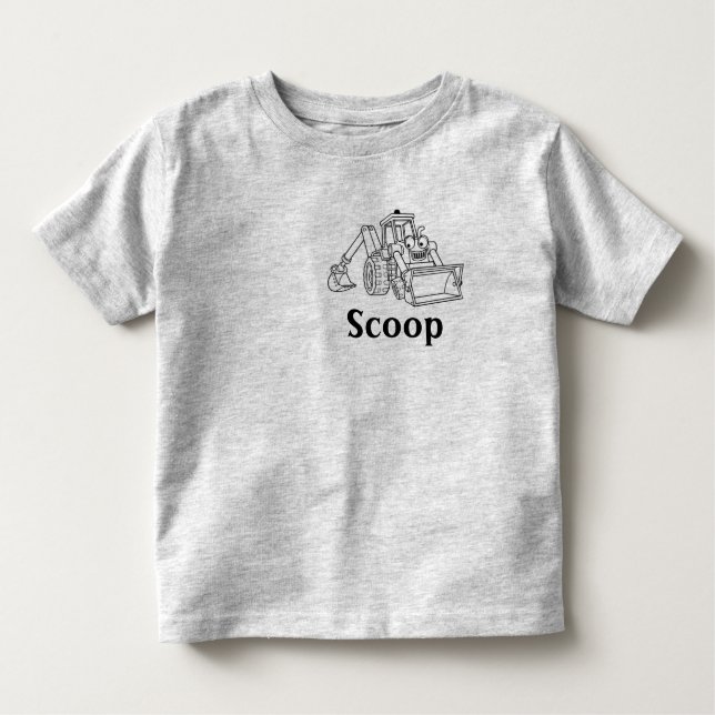 T-shirt Pour Les Tous Petits plomb-le-constructeur, scoop (Devant)