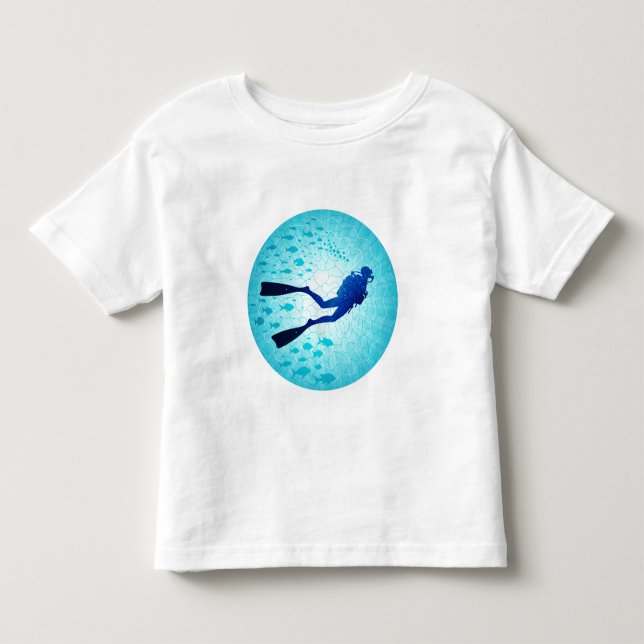 T-shirt Pour Les Tous Petits Plongeur (Devant)