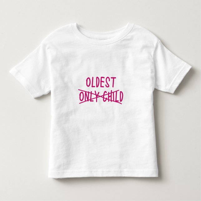 T-shirt Pour Les Tous Petits Plus âgé avec Enfant unique barré (Devant)