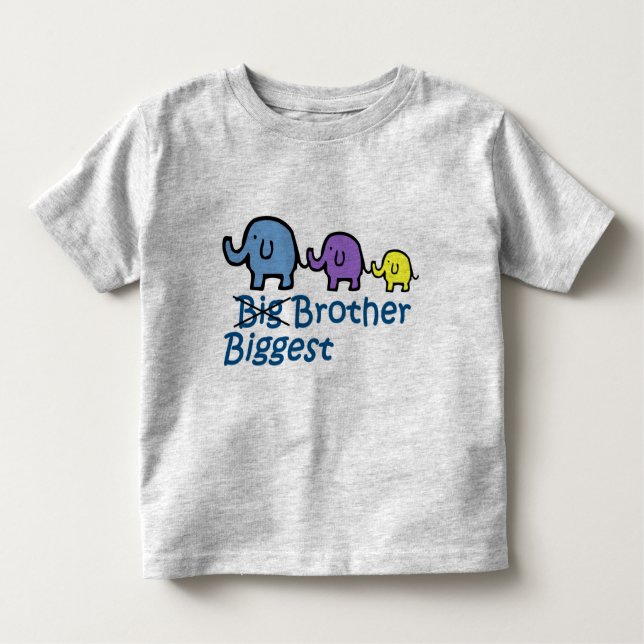 T-shirt Pour Les Tous Petits Plus grand frère (Devant)