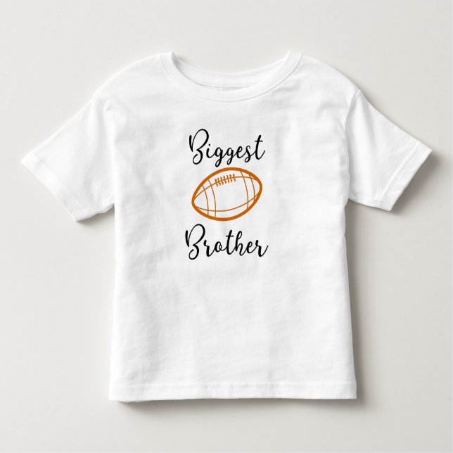 T-shirt Pour Les Tous Petits Plus grand frère ~ Brother Designs Football (Devant)