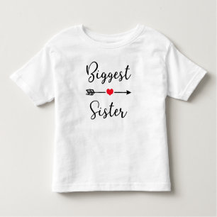 T-shirt Pour Les Tous Petits Plus grande soeur ~ Conception des soeurs