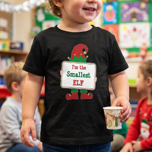 T-shirt Pour Les Tous Petits Plus Petit Lutin - Personnalisé - Photo de Famille