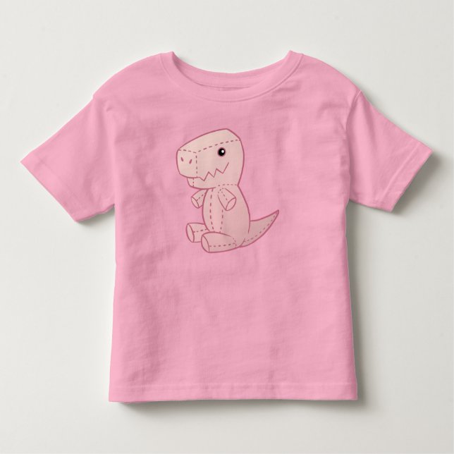 T-shirt Pour Les Tous Petits Plush Cute T-Rex (Devant)
