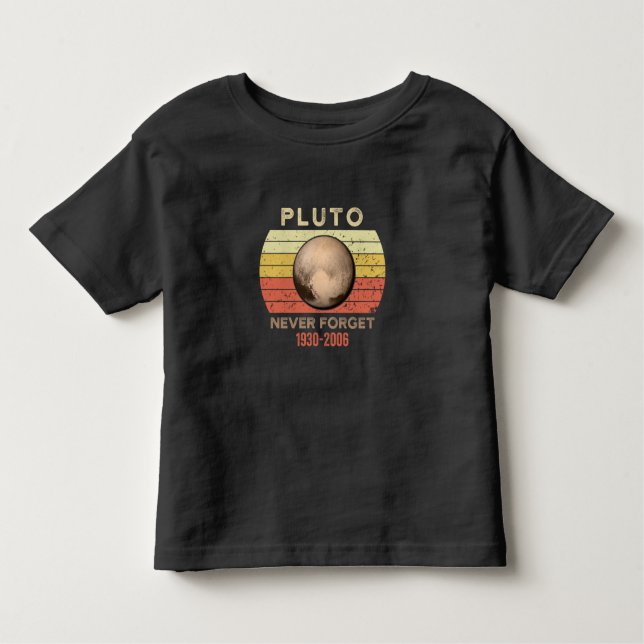 T-shirt Pour Les Tous Petits pluto jamais oublier, eris, lune, astronomie, astr (Devant)