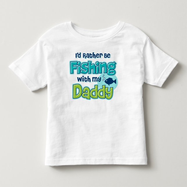 T-shirt Pour Les Tous Petits Plutôt pêche le papa (Devant)