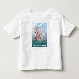 T-shirt Pour Les Tous Petits Plymouth, MassachusettsView de la fleur