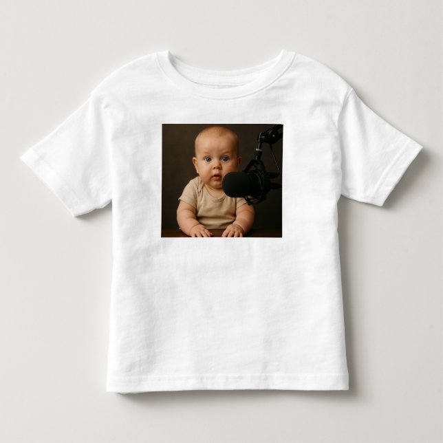 T-shirt Pour Les Tous Petits Podcast bébé (Devant)