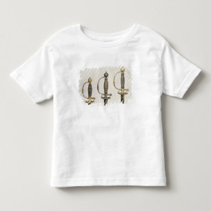T-shirt Pour Les Tous Petits Poignées de trois épées françaises : un d'acie