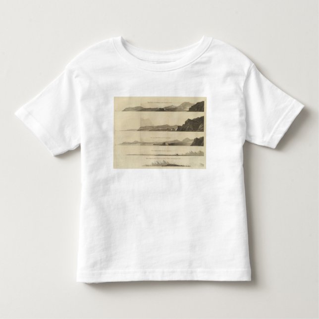 T-shirt Pour Les Tous Petits Point arqué, la terre de Kerguelen (Devant)