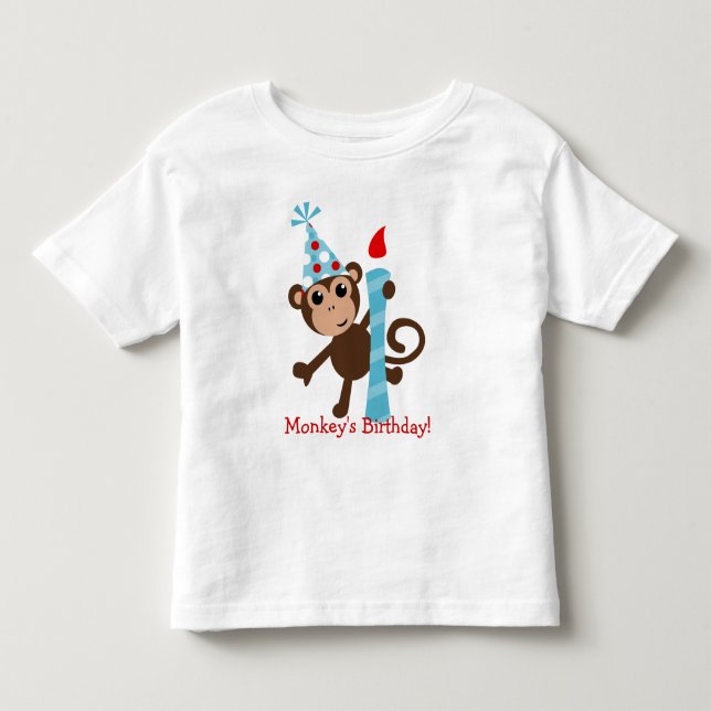 T-shirt Pour Les Tous Petits Points singes (Devant)