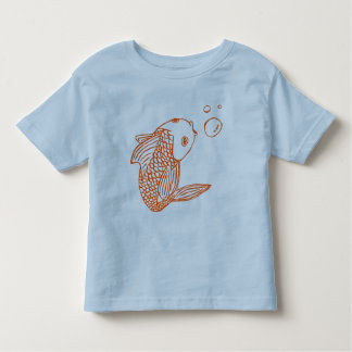 T-shirt Pour Les Tous Petits Poisson rouge orange