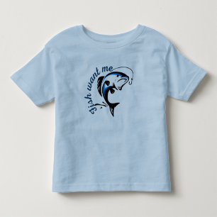 T-shirt Pour Les Tous Petits Poisson veut moi