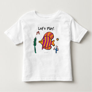 T-shirt Pour Les Tous Petits Poissons tropicaux oranges et pourpres avec des