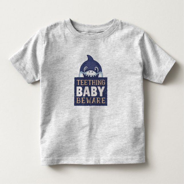 T-shirt Pour Les Tous Petits Poitrine de bébé requin (Devant)