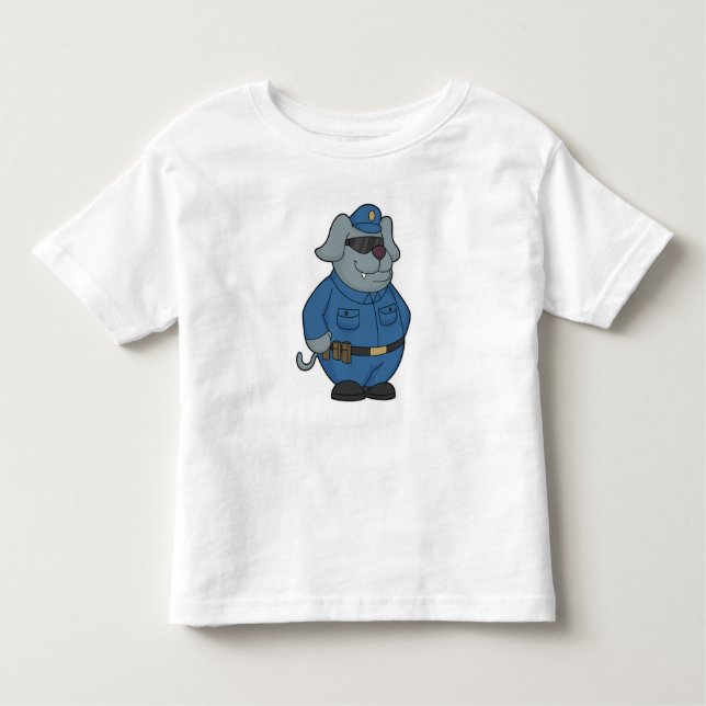 T-shirt Pour Les Tous Petits Police à chiens (Devant)