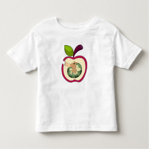 T-shirt Pour Les Tous Petits Pomme à bec à chenille