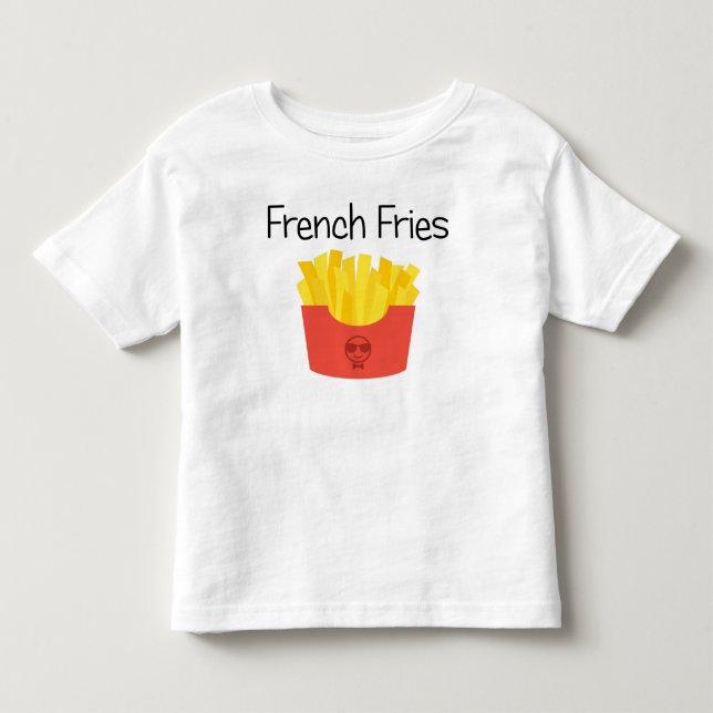 T-shirt Pour Les Tous Petits Pommes frites (Devant)