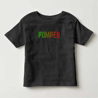 T-shirt Pour Les Tous Petits Pompeii Italy Minimal Typographic Design