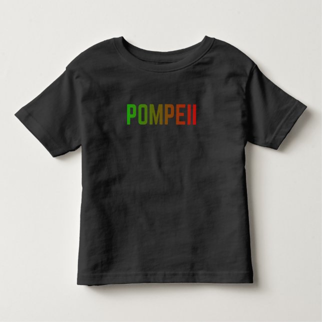 T-shirt Pour Les Tous Petits Pompeii Italy Minimal Typographic Design (Devant)