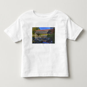 T-shirt Pour Les Tous Petits Pont couvert d'Albany au-dessus de la rivière Swi