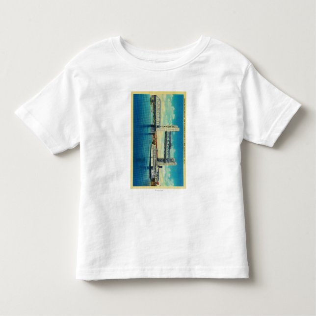 T-shirt Pour Les Tous Petits Pont de tour élevé pour le fleuve Sacramento (Devant)