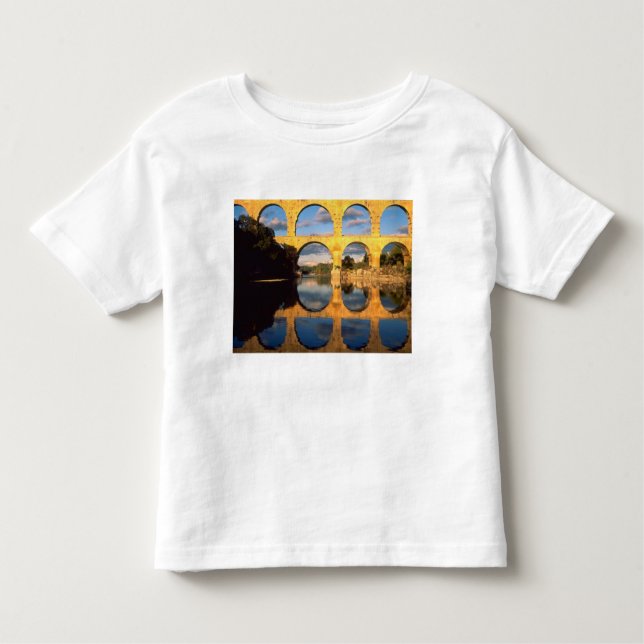 T-shirt Pour Les Tous Petits Pont du Gard, Gardon River, Gard, Languedoc, (Devant)
