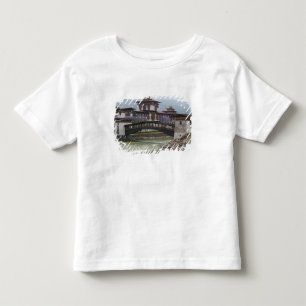 T-shirt Pour Les Tous Petits Pont en porte-à-faux près du palais Punakha Dzong