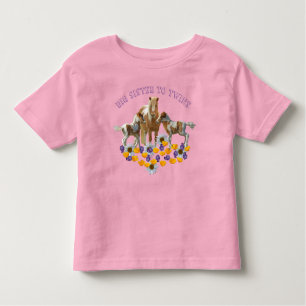 T-shirt Pour Les Tous Petits Pony Family GROG SISTER TO TWINS